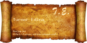 Turner Edina névjegykártya